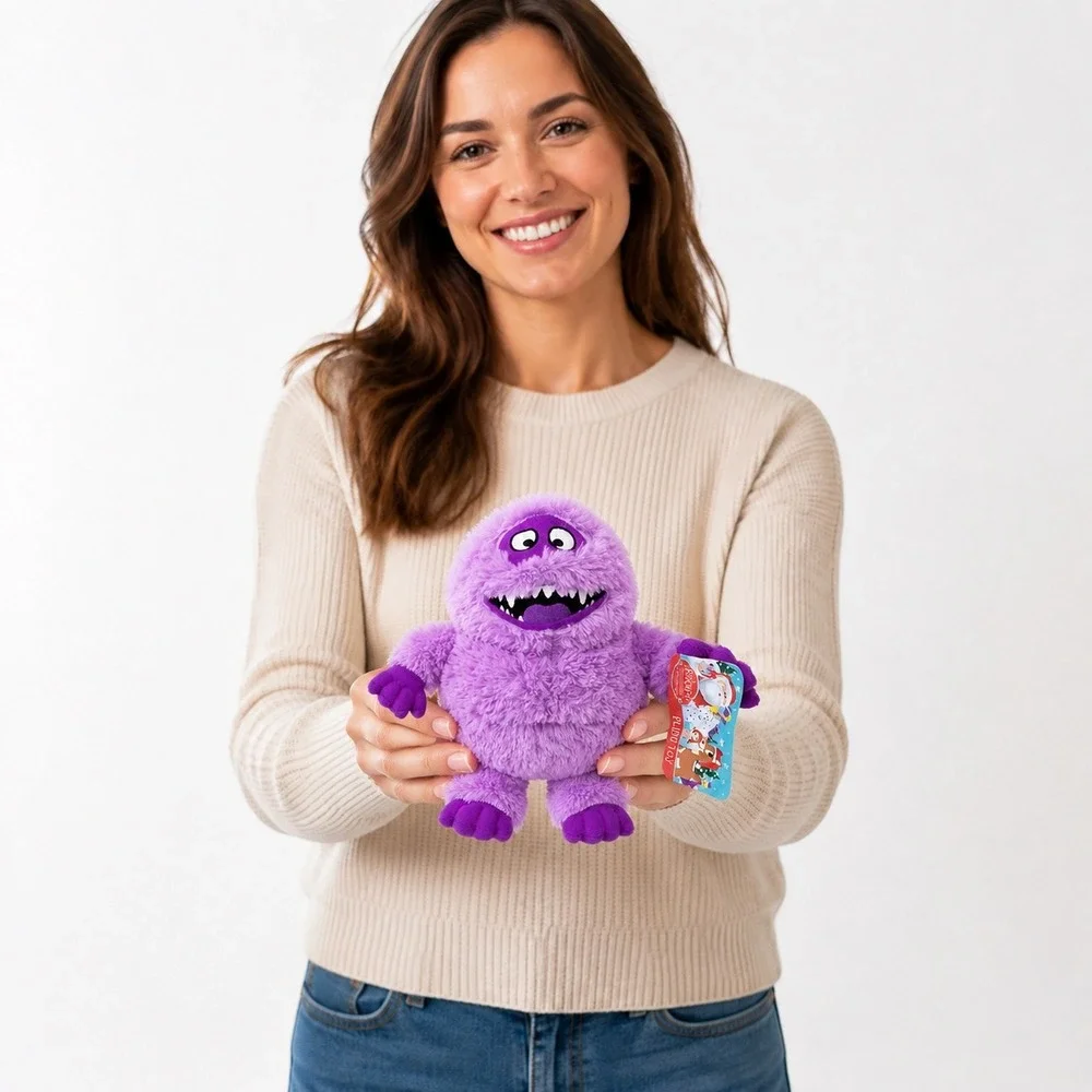Purple Bumble Plush Rudolph Red-Nosed Reindeer Abominable Snow Monster 11
